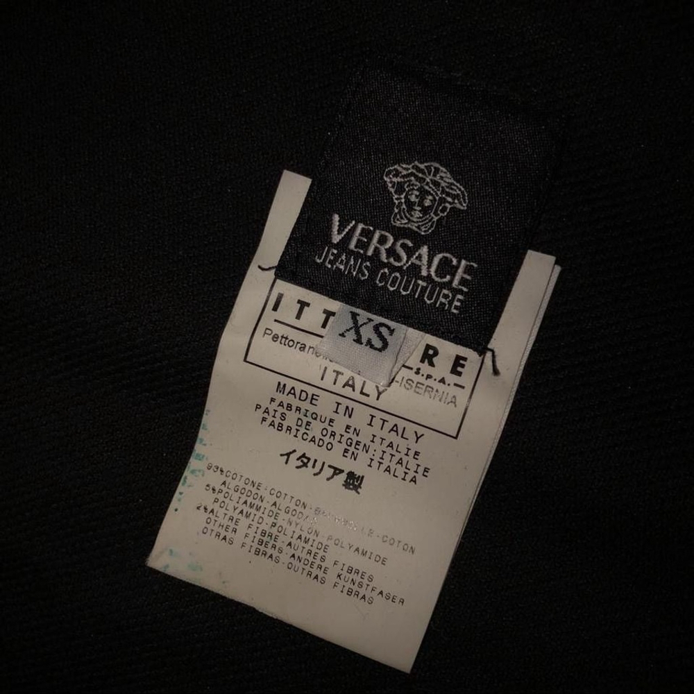 Versace Jeans Couture Black Jean Jacket Size XS - Picture 8 of 8